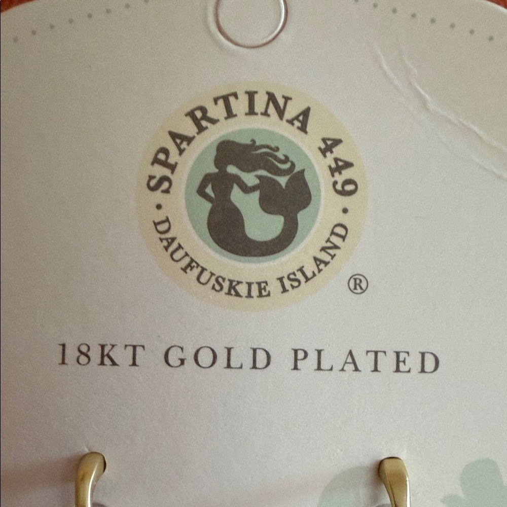 Spartina 449 Linden Dangle Earrings Pink Mother of Pearl - Picture 2 of 8